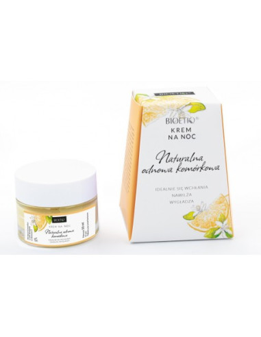 Krem naturalna odnowa komórkowa noc 98,6 % składników naturalnych - 50ml - BIOETIQ