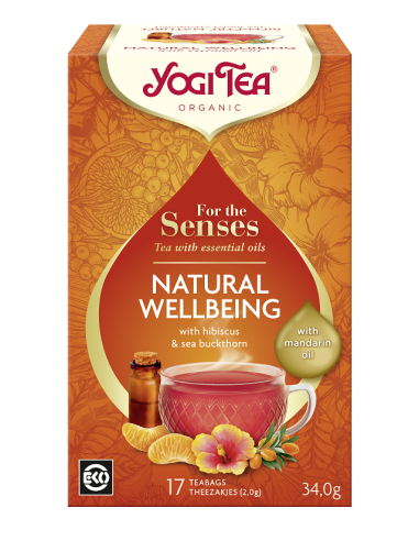 Herbatka Dla Zmysłów Na Dobre Samopoczucie (Natural Wellbeing) BIO 17 saszetek - 34g - Yogi Tea