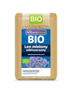 Len mielony odtłuszczony - 200g - Naturavena