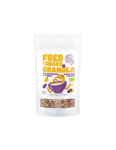 Granola mango czarna porzeczka Bio - 200g - Diet Food