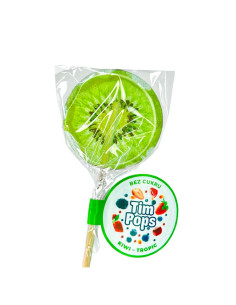 Lizak o smaku kiwi tropik bez cukru - 18g - Timpops