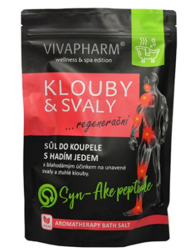 Sól do kąpieli z jadem węża ,stawy i mięśnie - 1000g - Vivapharm