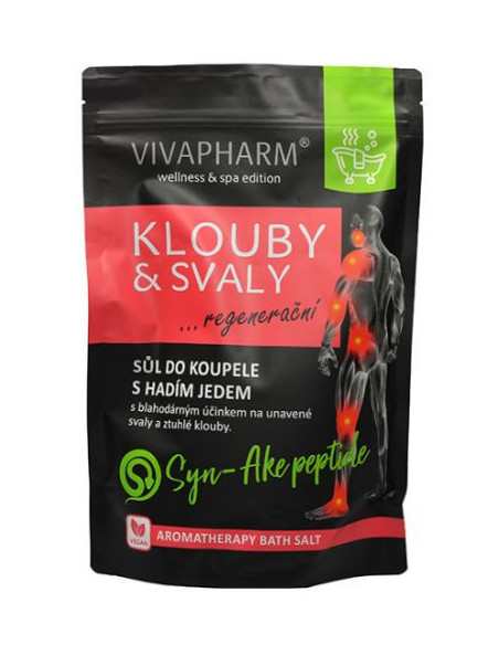 Sól do kąpieli z jadem węża ,stawy i mięśnie - 1000g - Vivapharm