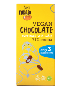 Czekolada słodzona daktylami bezglutenowa bio - 80g - Me Gusto (Super Fudgio)