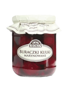 Buraczki marynowane kulki - 470g (300g) - Krokus