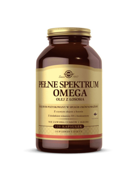 Pełne Spektrum Omega - 120kaps - Solgar