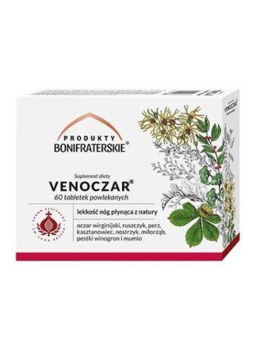 Venoczar tabletki - 60tabl - Produkty Bonifraterskie