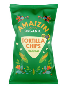 Chipsy tortilla kukurydziane solone bezglutenowe - 150g - Amaizin