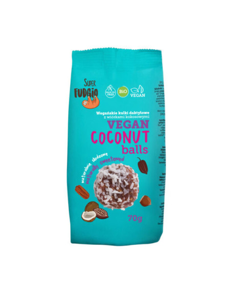 Wegańskie kulki daktylowe z kokosem BIO - 70g - Me Gusto