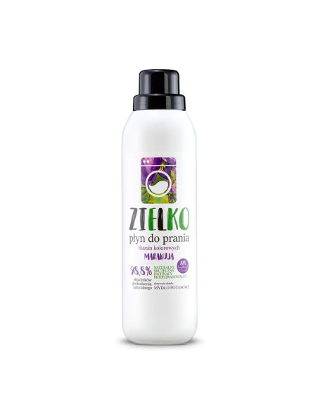 Płyn do prania tkanin kolorowych Marakuja Zielko - 1000ml - Sylveco