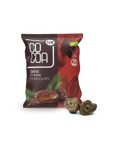 Daktyle w Surowej Czekoladzie Bio - 70g - Cocoa