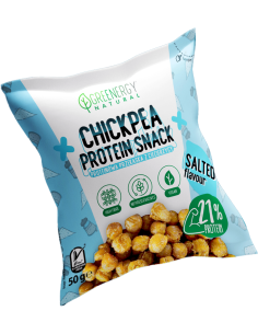 Przekąska proteinowa z ciecierzycy solona - 50g - Greenergy