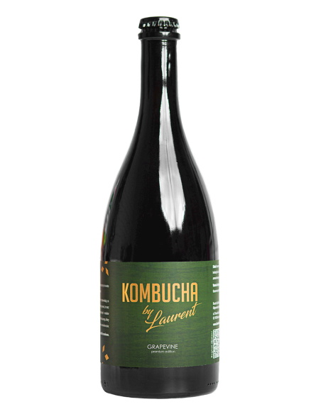 Kombucha fermentowana na buku o smaku winogron bio - 750ml - Kombucha by Laurent