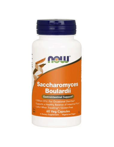 SACCHAROMYCES BOULARDII - 60 kaps - Now