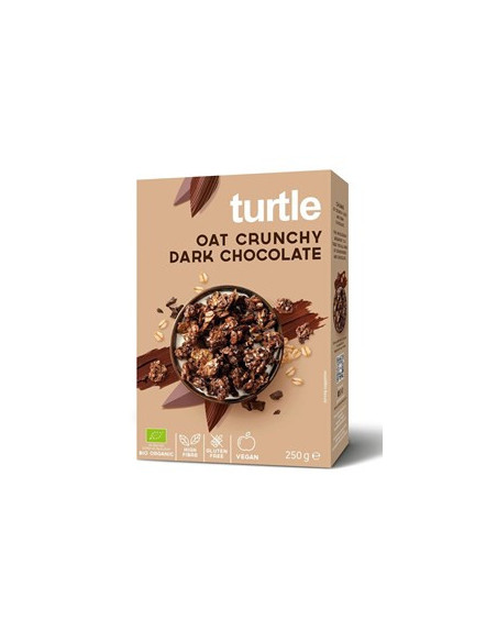 Musli owsiane z gorzką czekoladą bezglutenowe BIO - 250g - Turtle