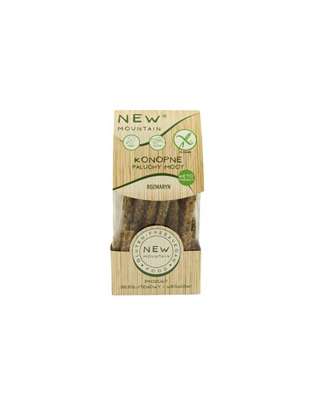 Paluchy mocy konopie z rozmarynem bezglutenowe - 200g - New Mountain