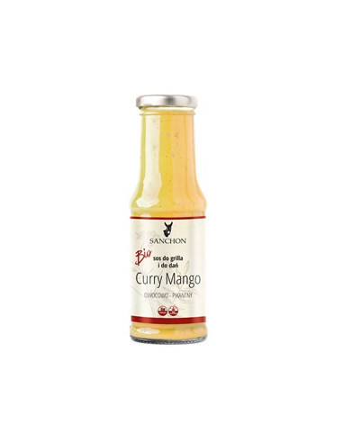 Sos curry mango bezglutenowy bio - 210ml - Sanchon