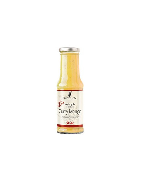 Sos curry mango bezglutenowy bio - 210ml - Sanchon