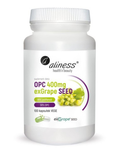 Ekstrakt z pestek winogron 400mg - 100kapsułek - Aliness