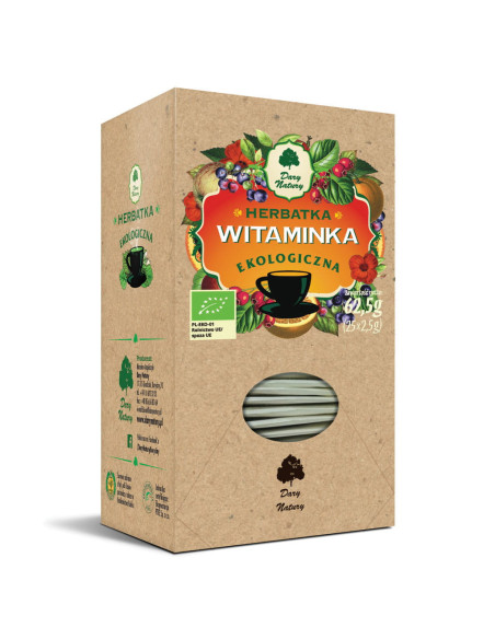Herbatka witaminka eko fix - 25x2,5g - Dary Natury