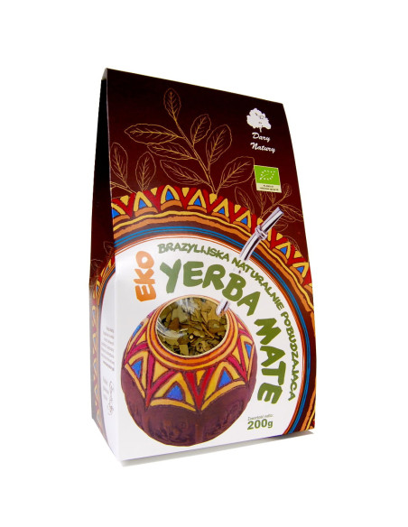 Yerba Mate brazylijska naturalnie pobudzająca - 200g - Dary Natury