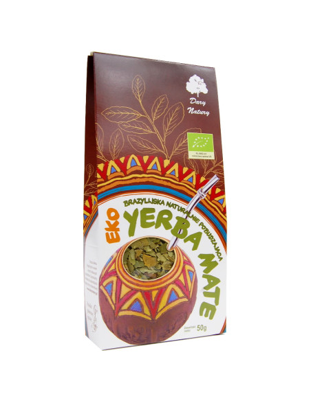 Yerba Mate brazylijska naturalnie pobudzająca - 50g - Dary Natury