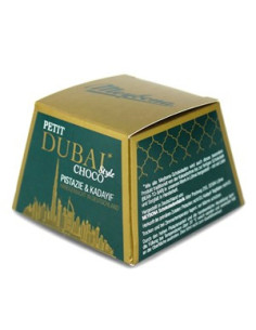 Czekolada w stylu dubajskim mleczna z nadzieniem pistacjowym i ciastkiem kadayif - 43g - Meybona