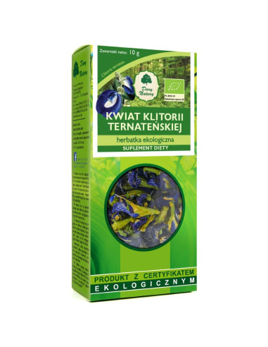 Klitoria ternateńska kwait eko - 10g - Dary Natury