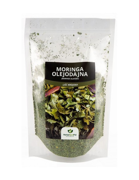 Moringa Liść Krojony - 250g - Herbanordpol