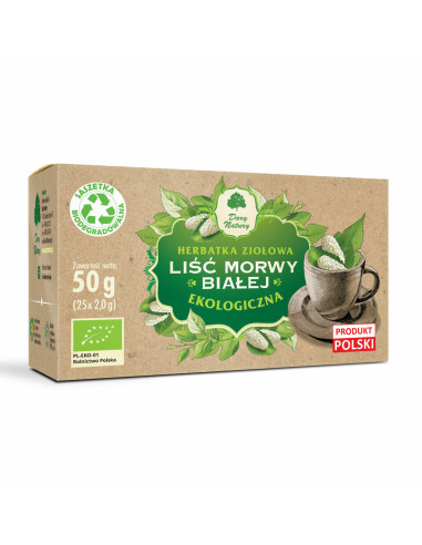 Morwa Biała Liść Bio - 25x2g - Dary Natury
