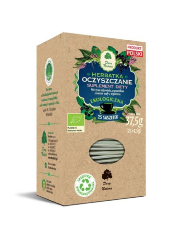Herbata oczyszczająca BIO - 25sasz - Dary Natury