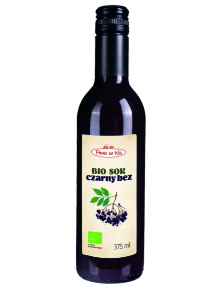 Czarny bez sok Bio bez cukru - 375ml - Prosto ze Wsi