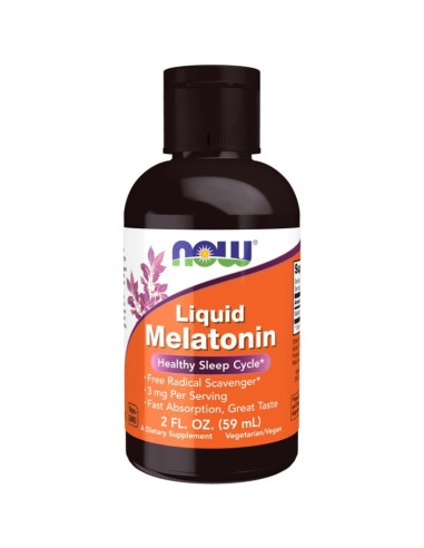 Melatonina w płynie - 59ml - Now Foods