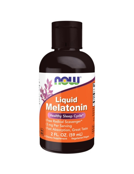 Melatonina w płynie - 59ml - Now Foods