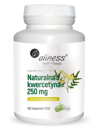 Naturalna Kwercetyna 250 mg - 100 kaps - Aliness
