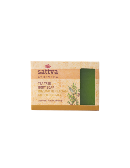Mydło w kostce do ciała drzewo herbaciane - 125g - SATTVA (AYURVEDA)