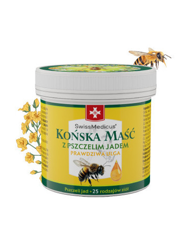 Końska maść z pszczelim jadem - 150ml - Herbamedicus