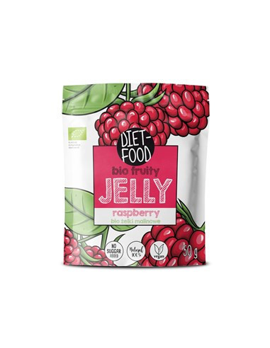 Żelki owocowe malinowe Bio - 50g - Diet-Food