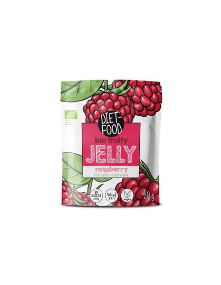 Żelki owocowe malinowe Bio - 50g - Diet-Food