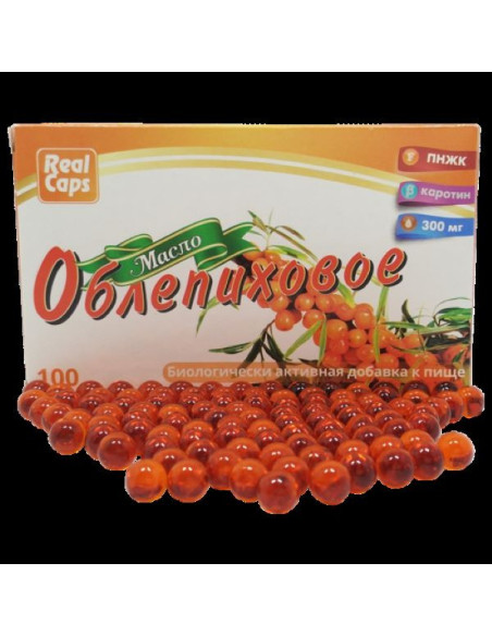 Olej z rokitnika w kapsułkach 300mg - 100kaps - Aram Natura