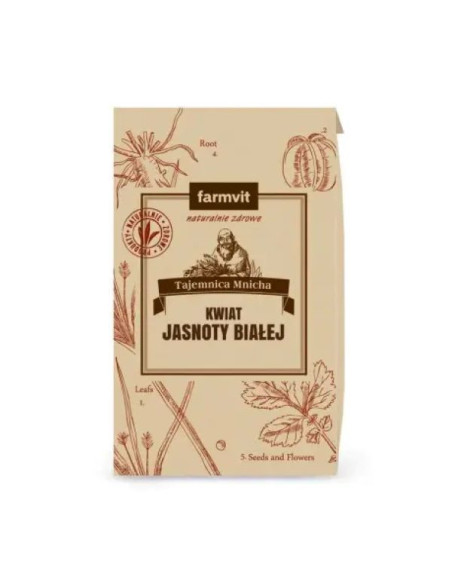 Jasnota biała kwiat - 25g - FARMVIT