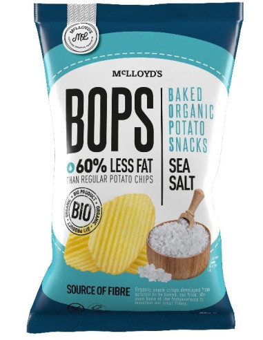 Chipsy ziemniaczane pieczone z solą morską bez glutenu BIO - 85g - McLLOYDS