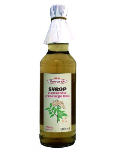 Syrop z kwiatów bzu czarnego - 500ml - Prosto ze wsi
