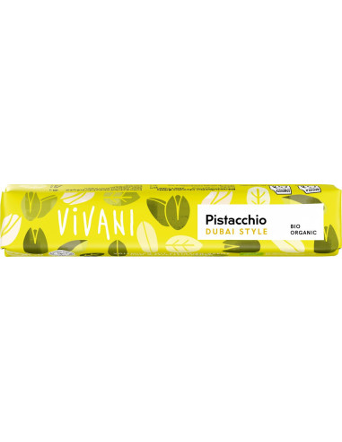 Baton pistacjowy w stylu dubajskim BIO - 40g - Vivani