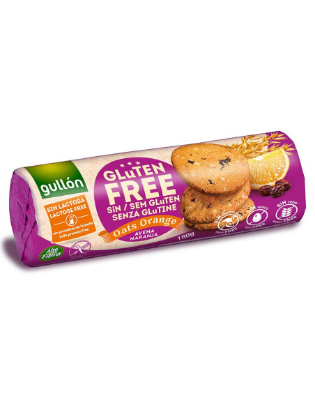 Bezglutenowe ciasteczka z owsem i pomarańczami - 180g - Gullón