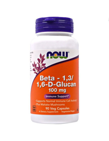 Beta - 1,3/1,6-D-Glucan 100mg - 90kaps - Now Foods