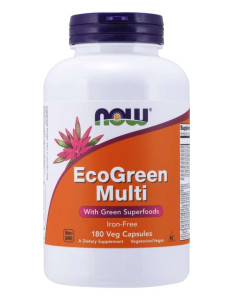 EcoGreen Multi - 180kaps - Now Foods