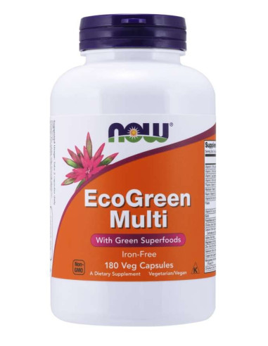 EcoGreen Multi - 180kaps - Now Foods