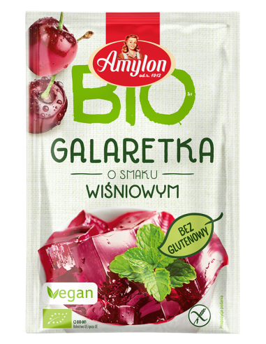 Galaretka wiśniowa bio  - 40g - Amylon