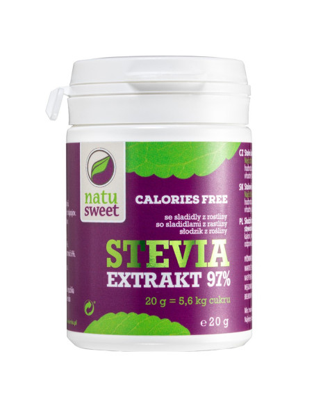Stewia czysty ekstrakt 97% - 20g - Natusweet